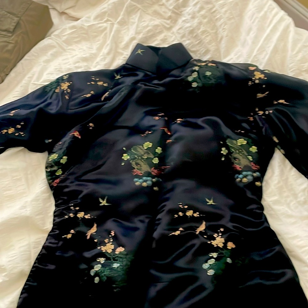 Antique silk Asian dress